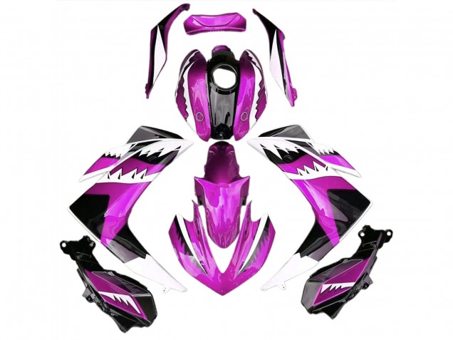 Pink Shark 2015-2018 Yamaha R3 Motorcycle Fairing