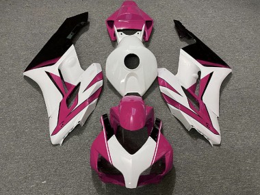 Pink White and Gloss Black 2004-2005 Honda CBR1000RR Motorcycle Fairing