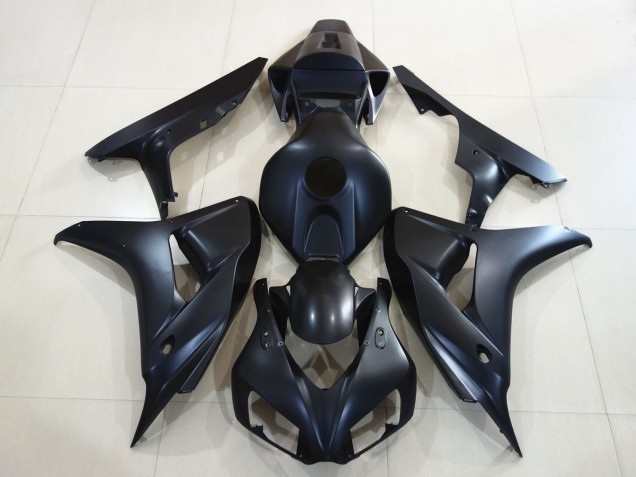 Plain Matte Black 2006-2007 Honda CBR1000RR Motorcycle Fairing