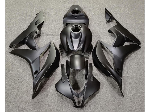 Plain Matte Black 2007-2008 Honda CBR600RR Motorcycle Fairing