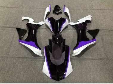 Purple Black and White 2015-2019 Yamaha R1 Motorcycle Fairing