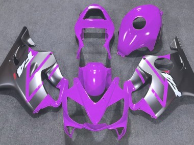 Purple and Matte Silver 2001-2003 Honda CBR600 F4i Motorcycle Fairing