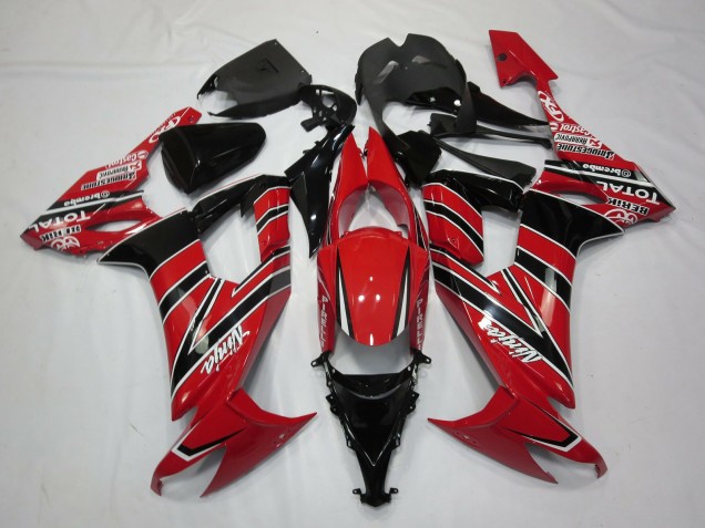 Red Black 2008-2010 Kawasaki ZX10R Motorcycle Fairing