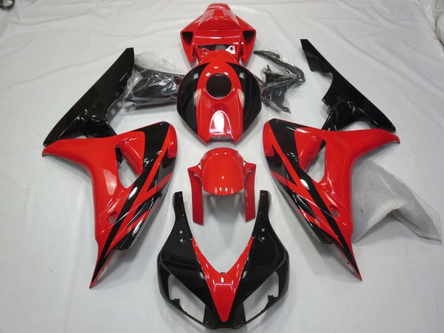 Red Black OEM Style No Decals 2006-2007 Honda CBR1000RR Motorcycle Fairing