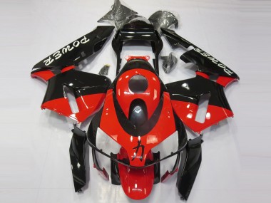 Red Black Power 2003-2004 Honda CBR600RR Motorcycle Fairing