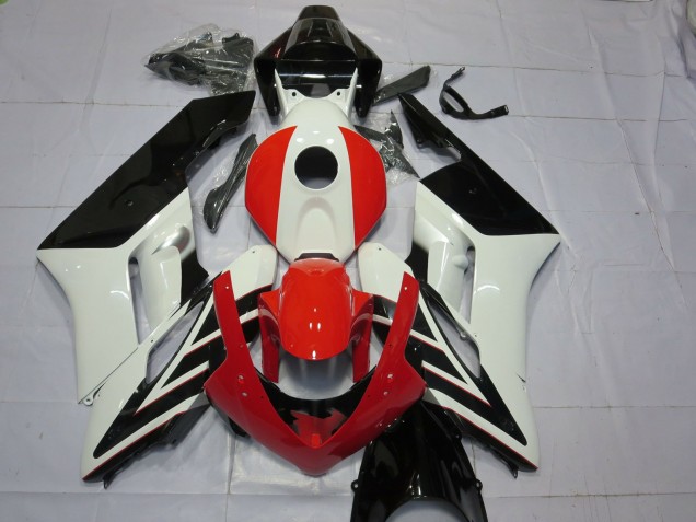 Red Black and White 2004-2005 Honda CBR1000RR Motorcycle Fairing