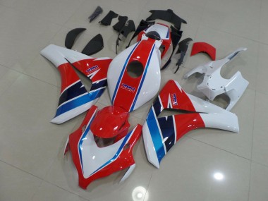 Red Blue and White 2008-2011 Honda CBR1000RR Motorcycle Fairing