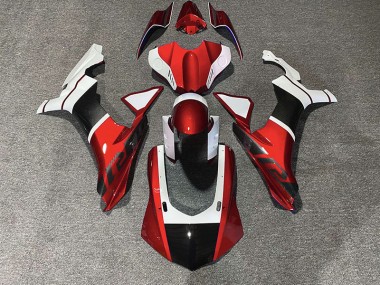 Red & Carbon Fiber Accents 2015-2019 Yamaha R1 Motorcycle Fairing