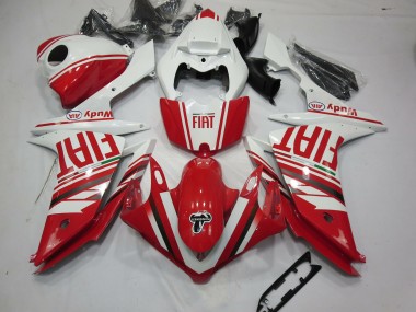 Red Fiat 2007-2008 Yamaha R1 Motorcycle Fairing