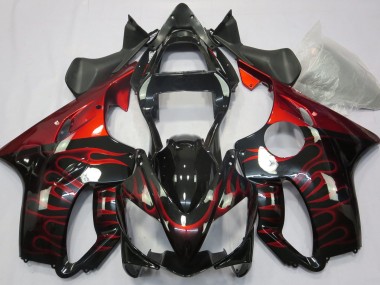 Red Flame 2001-2003 Honda CBR600 F4i Motorcycle Fairing