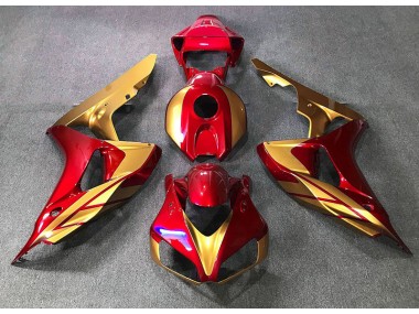 Red & Gold 2006-2007 Honda CBR1000RR Motorcycle Fairing