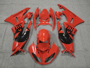 Red Punisher 2009-2012 Kawasaki ZX6R Motorcycle Fairing