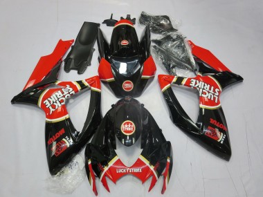 Red Strike 2006-2007 Suzuki GSXR 600-750 Motorcycle Fairing