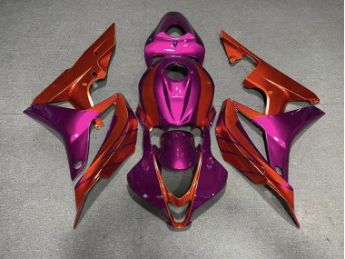 Red & Violet 2007-2008 Honda CBR600RR Motorcycle Fairing