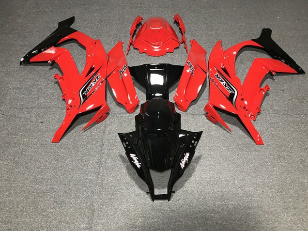 Red and Black 2011-2015 Kawasaki ZX10R Motorcycle Fairing