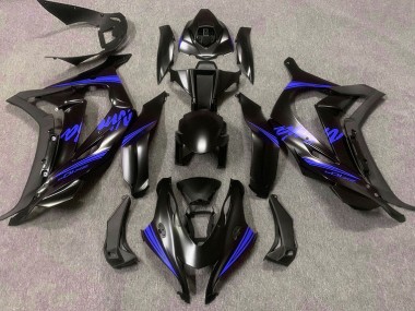 Satin Black & Blue 2016-2019 Kawasaki ZX10R Motorcycle Fairing