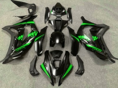 Satin Black & Green 2016-2019 Kawasaki ZX10R Motorcycle Fairing