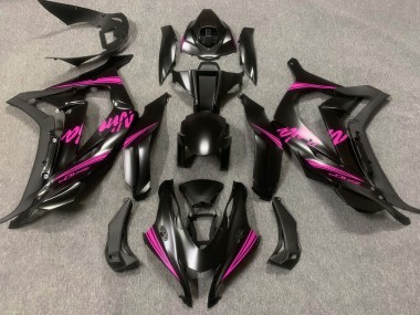 Satin Black & Pink 2016-2019 Kawasaki ZX10R Motorcycle Fairing