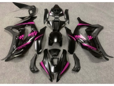 Satin Black & Pink 2016-2019 Kawasaki ZX10R Motorcycle Fairing