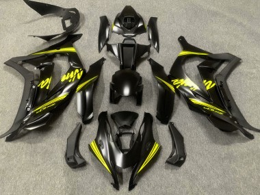 Satin Black & Yellow 2016-2019 Kawasaki ZX10R Motorcycle Fairing