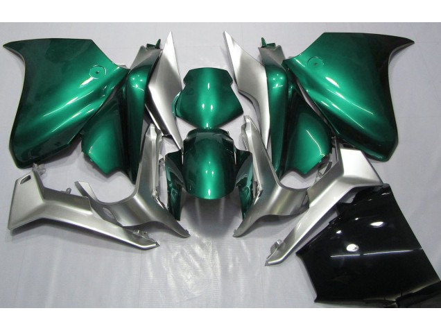 Seafoam Green and Silver 2010-2013 Honda VFR1200 Motorcycle Fairing