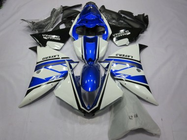 Silver White Yamalube 2012-2014 Yamaha R1 Motorcycle Fairing