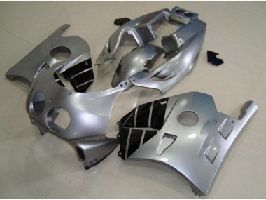 Silver and Black 1990-1998 Honda CBR250RR Motorcycle Fairing