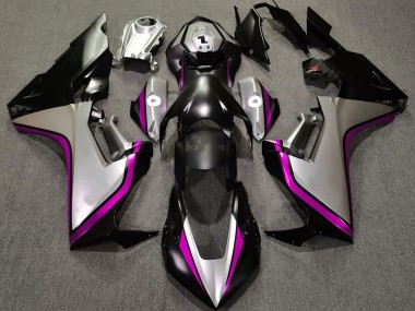 Silver and Black & Pink 2017-2023 Honda CBR1000RR Motorcycle Fairing