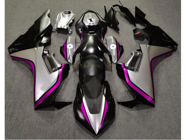 Silver and Black & Pink 2017-2023 Honda CBR1000RR Motorcycle Fairing