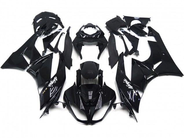 Slick Gloss Black 2009-2012 Kawasaki ZX6R Motorcycle Fairing