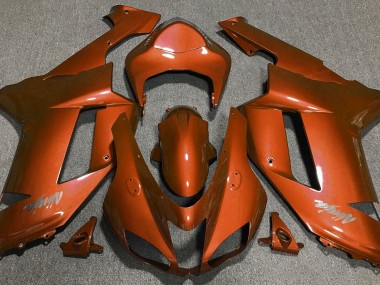 Tiger Orange 2007-2008 Kawasaki ZX6R Motorcycle Fairing