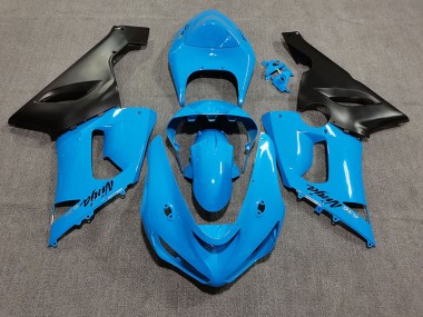 Vibrant Blue 2005-2006 Kawasaki ZX6R Motorcycle Fairing