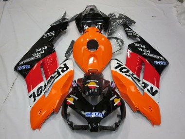 Vibrant Repsol with Logos 2004-2005 Honda CBR1000RR Motorcycle Fairing