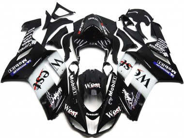 West Gloss Slick 2007-2008 Kawasaki ZX6R Motorcycle Fairing