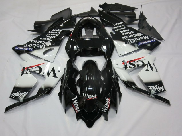 White West 2004-2005 Kawasaki ZX10R Motorcycle Fairing