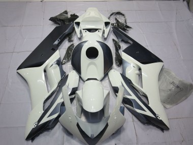 White and Silver 2004-2005 Honda CBR1000RR Motorcycle Fairing